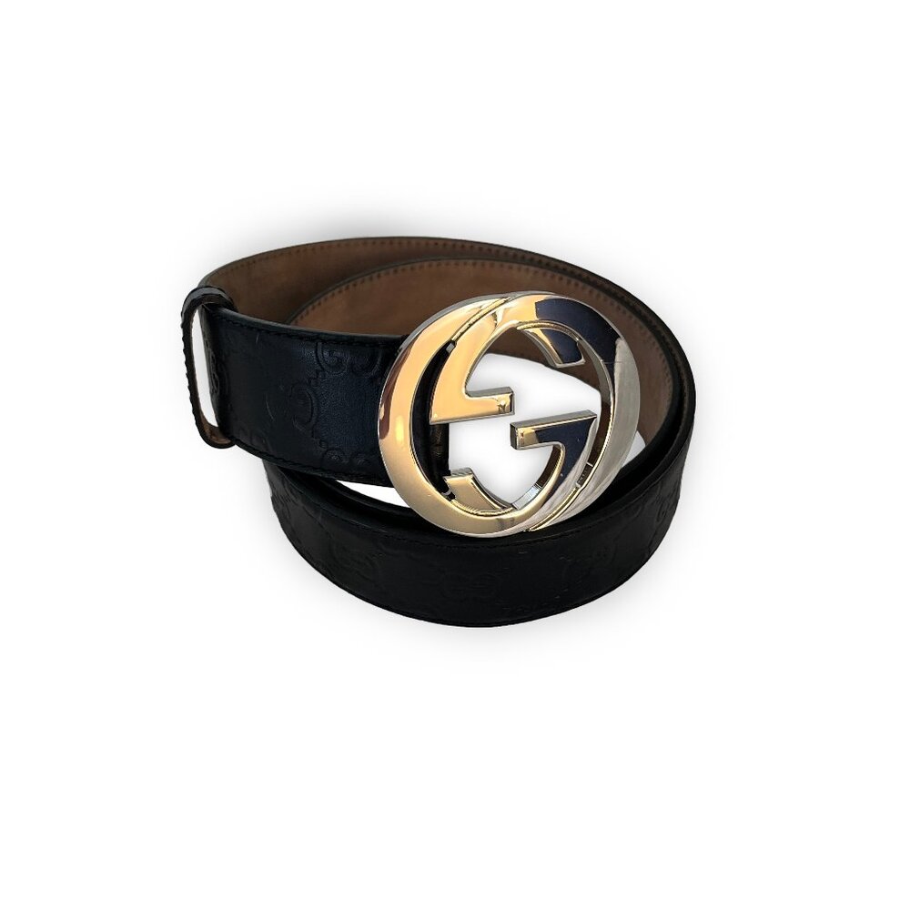 Gucci Signature Leather Belt Size 85